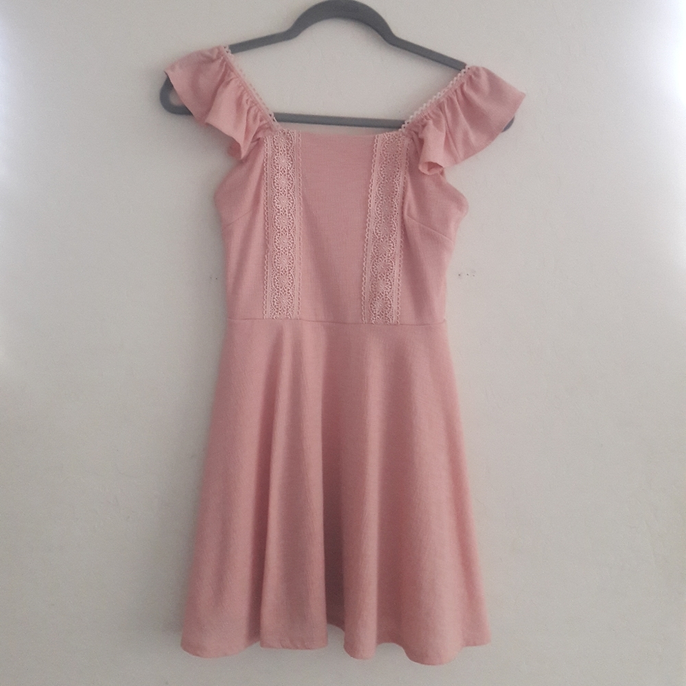 Miss Selfridge Petite Lace Skater Dress